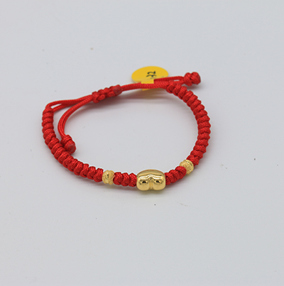 黃金綁繩兒童手鍊02