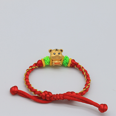 黃金綁繩兒童手鍊04