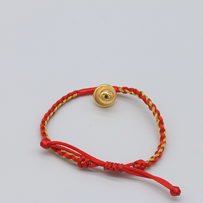 黃金綁繩兒童手鍊05
