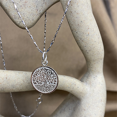 生命之樹銀墜